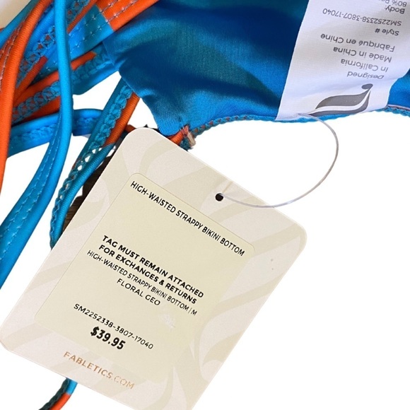 FABLETICS High Waisted Strappy Bikini Bottoms. - Picture 7 of 11